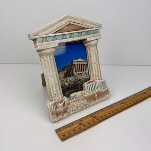 Greek Greece Parthenon Athens Souvenir Picture Photo Frame 3D Ceramic Tabletop